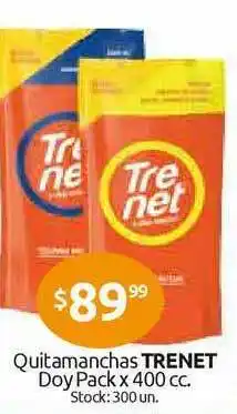 Trenet Quitamanchas Doypack x 400cc