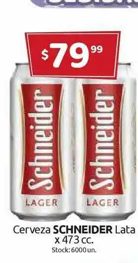 Cordiez Scheinder Cerveza Lata x 473cc oferta