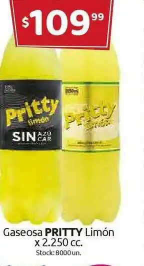 Cordiez Pritty Limón Gaseosa x 2.250cc oferta