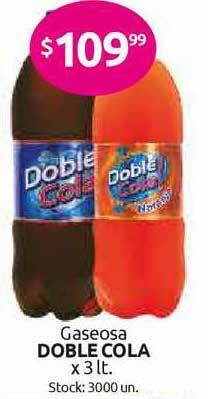 Cordiez Doble Cola Gaseosa x 3lt oferta