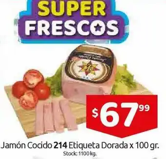 Cordiez 214 Etiqueta Dorada Jamón Cocido x 100gr oferta