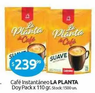 Cordiez La Planta Café Instantáneo Doy Pack x 110gr oferta