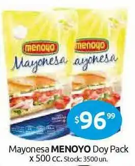 Cordiez Menoyo Mayonesa Doy Pack x 500cc oferta