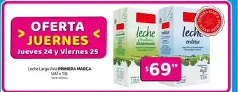 Cordiez Primera Marca Leche Larga Vida x 1lt oferta