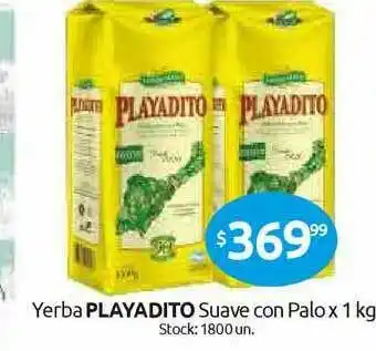 Cordiez Playadito Suave Con Palox Yerba x 1kg oferta
