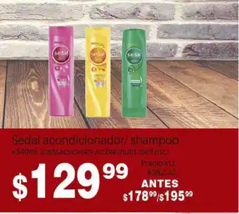 Sedal Acondicionador Shampoo x 340ml