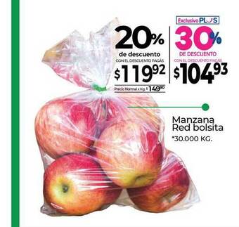 La Anonima Manzana Red Bolsita oferta