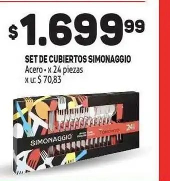 Simonaggio Set De Cubiertos x 24 piezas