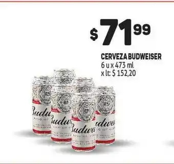 Makro Budweiser Cerveza 6u x 473ml oferta