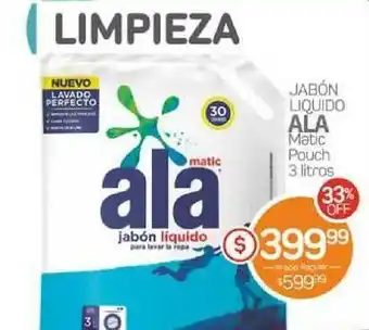 Ala Matic Jabón Liquido Pouch 3lt
