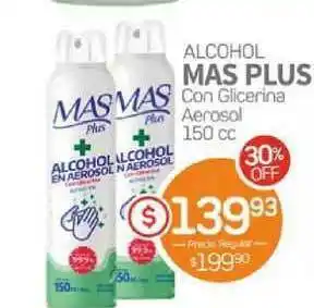 Alvear Mas Plus Con Glicerina Aerosol Alcohol 150cc oferta