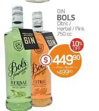 Alvear Bols Citric Herbal Pink Gin 750cc oferta