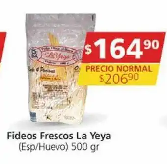 Supermercados Aiello Fideos frescos la yeya oferta