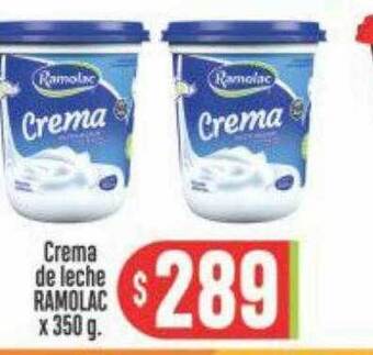 Supermercados Caracol Crema de leche ramolac oferta