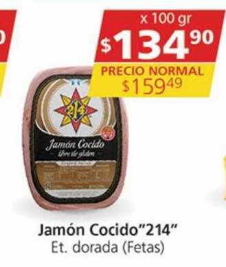Supermercados Aiello Jamón cocido oferta