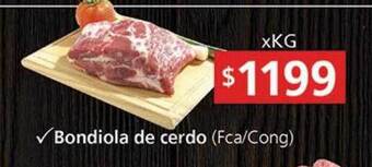 Supermercados Aiello Bondiola de cerdo oferta