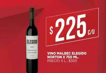 Supermercados DIA Elegido Vino Malbec Norton x 750ml oferta