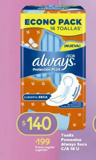 Supermercados DIA Always Seca Toalla Femenina 16u oferta