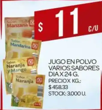 Supermercados DIA Dia Jugo En Polvo Varios Sabores x 24g oferta