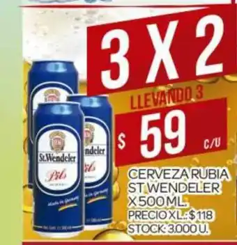 Supermercados DIA St Wendeler Cerveza Rubia x 500ml oferta