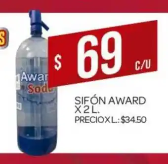 Supermercados DIA Award Sifón x 2L oferta