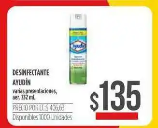Supermercados Vea Ayudín Desinfectante 332ml oferta