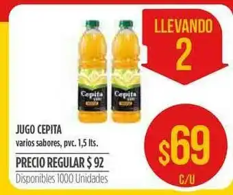 Supermercados Vea Cepita Jugo 1,5lts oferta