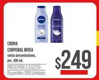 Supermercados Vea Nivea Creme Corporal 400ml oferta