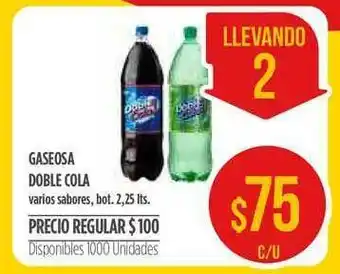 Supermercados Vea Doble Cola Gaseosa 2.25lts oferta