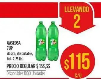 Supermercados Vea 7up Gaseosa 2,25lts oferta