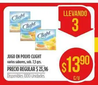Supermercados Vea Clight Jugo En Polvo 7,5grs oferta