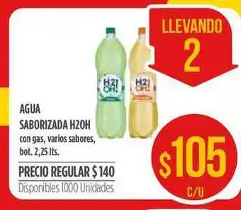 Supermercados Vea H2OH! Agua Saborizada 2,25lts oferta