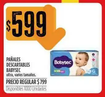 Supermercados Vea Babysec Pañales Descartables oferta