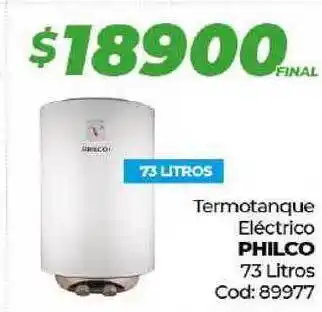 Diarco PHILCO Termotanque Eléctrico 73 Litros oferta