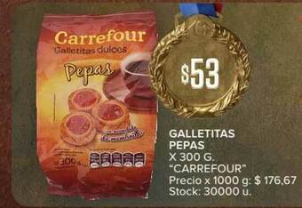 Carrefour Carrefour Galletitas Pepas x 300g oferta