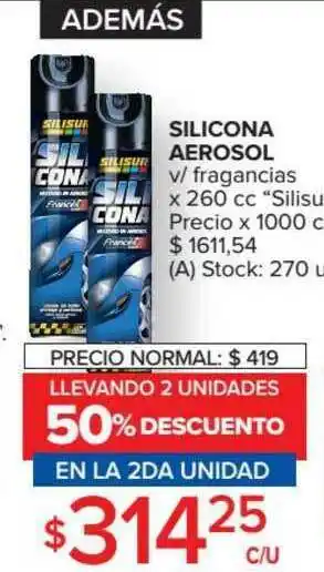 Carrefour Market Silisu Silicona Aerosol x 260cc oferta
