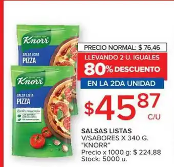 Carrefour Market Knorr Salsa Listas V/Sabores x 340g oferta