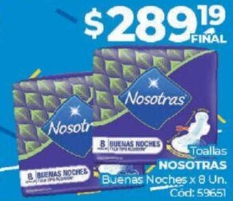 Diarco Nosotras Toallas oferta