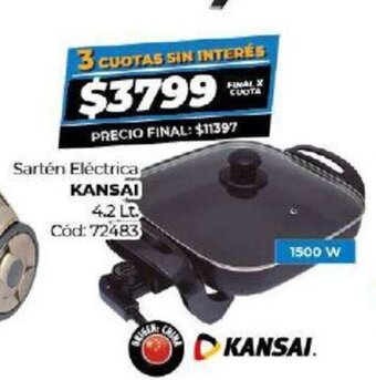 Diarco Kansai Sartén Eléctrica oferta