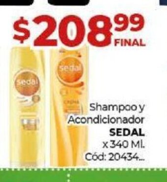 Diarco Sedal Shampoo y Acondicinador oferta