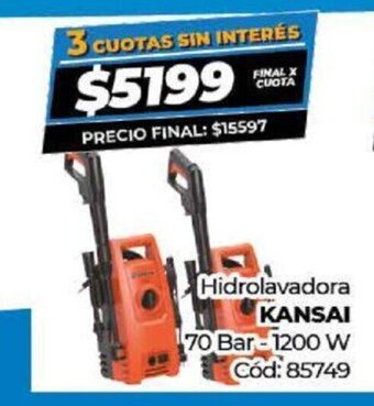 Diarco Kansai Hidrolavadora oferta