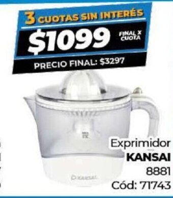 Diarco Kansai Exprimidor oferta