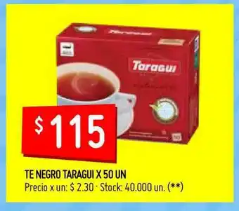 Walmart Taragui Te Negro x 50 Un oferta