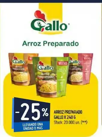 Walmart Gallo Arroz Preparado x 240g oferta