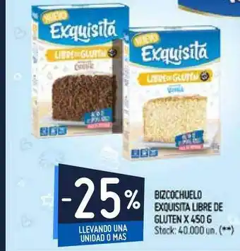 Walmart Exquisita Libre De Gluren Bizcochuelo x 450g oferta