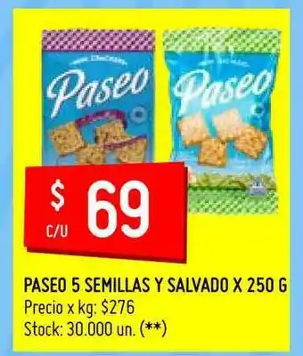 Paseo 5 Semillas Y Salvado X 250 G
