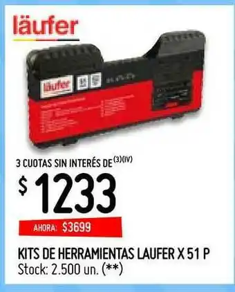 Walmart Läufer Kits De Herramientas x 51 P oferta