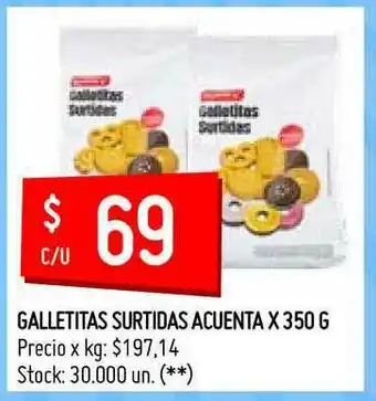 Walmart Acuenta Galletitas Surtidas x 350g oferta