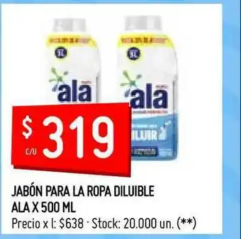 Walmart Ala Jabón Para La Ropa Diluible x 500ml oferta