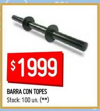 Walmart Barra Con Topes oferta